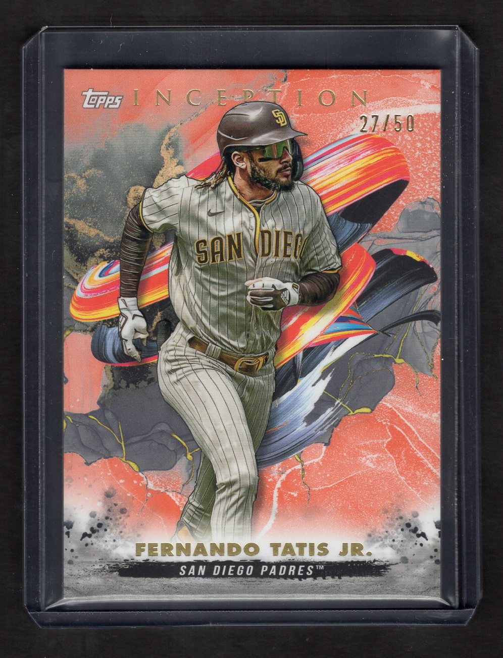 2023 Topps Inception Orange #53 Fernando Tatis Jr #'d /50 (San