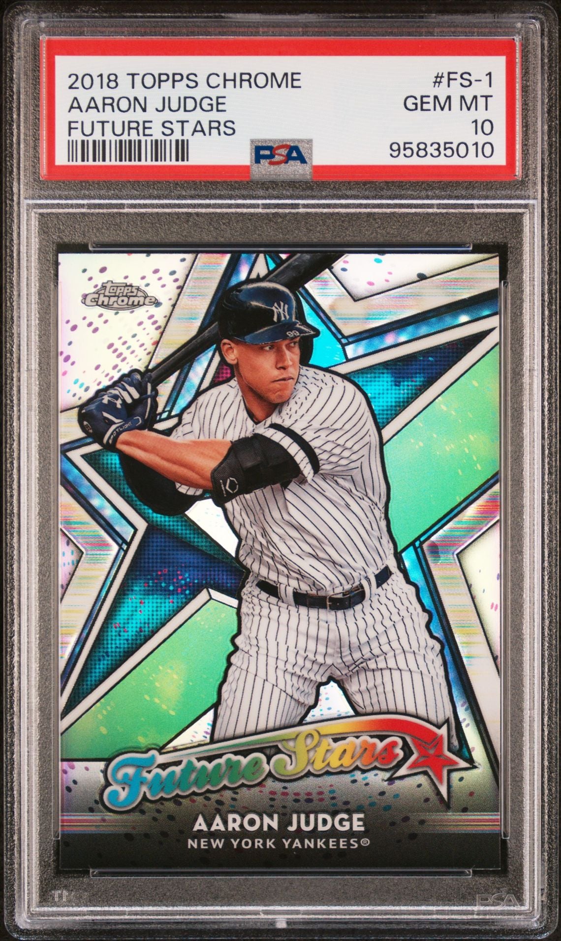 2018 Topps Chrome Aaron Judge #FS-1 Future Stars (New York Yankees) PSA 10