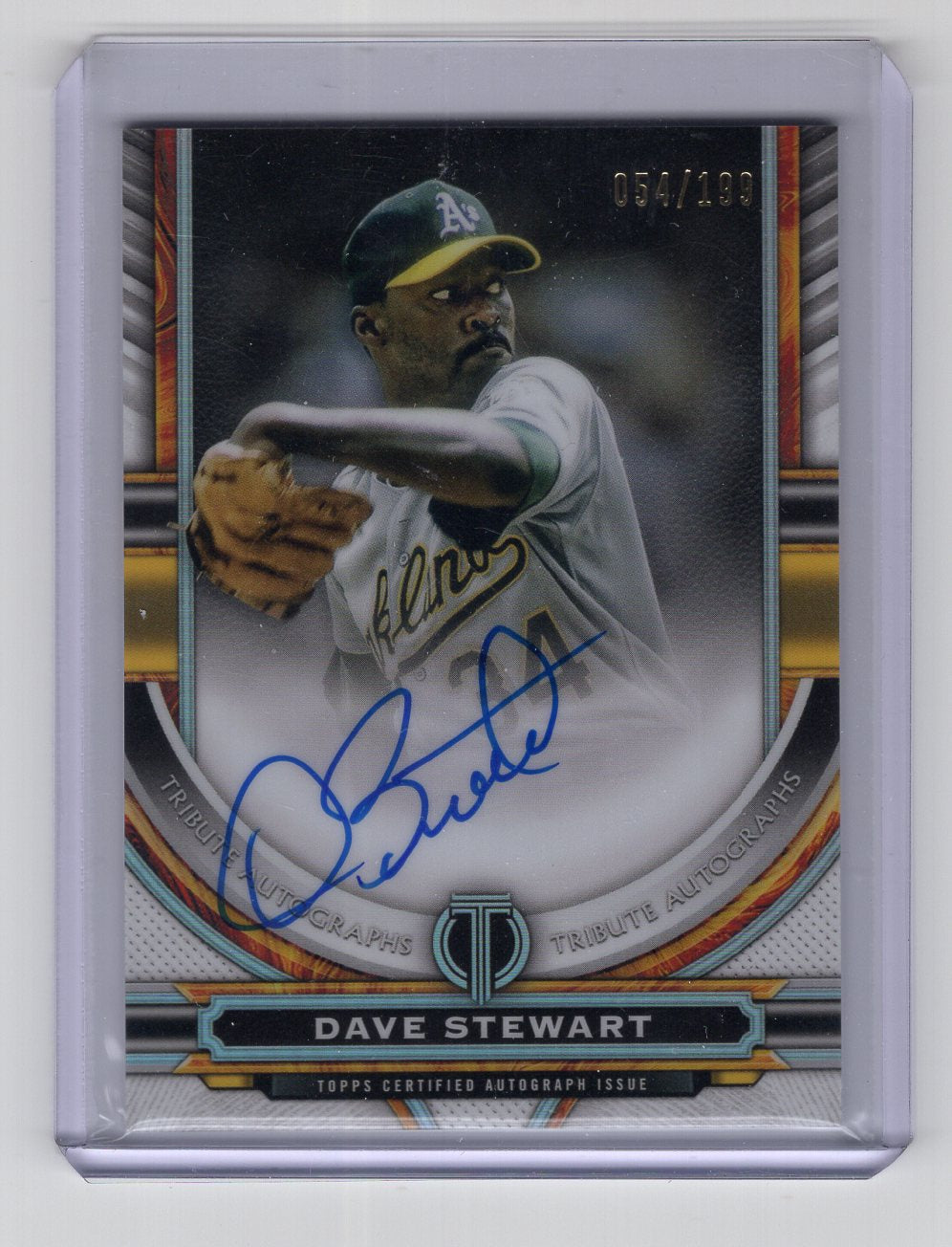 2023 Topps Tribute - Tribute Autographs #TA-DS Dave Stewart #'d /199 (AU)