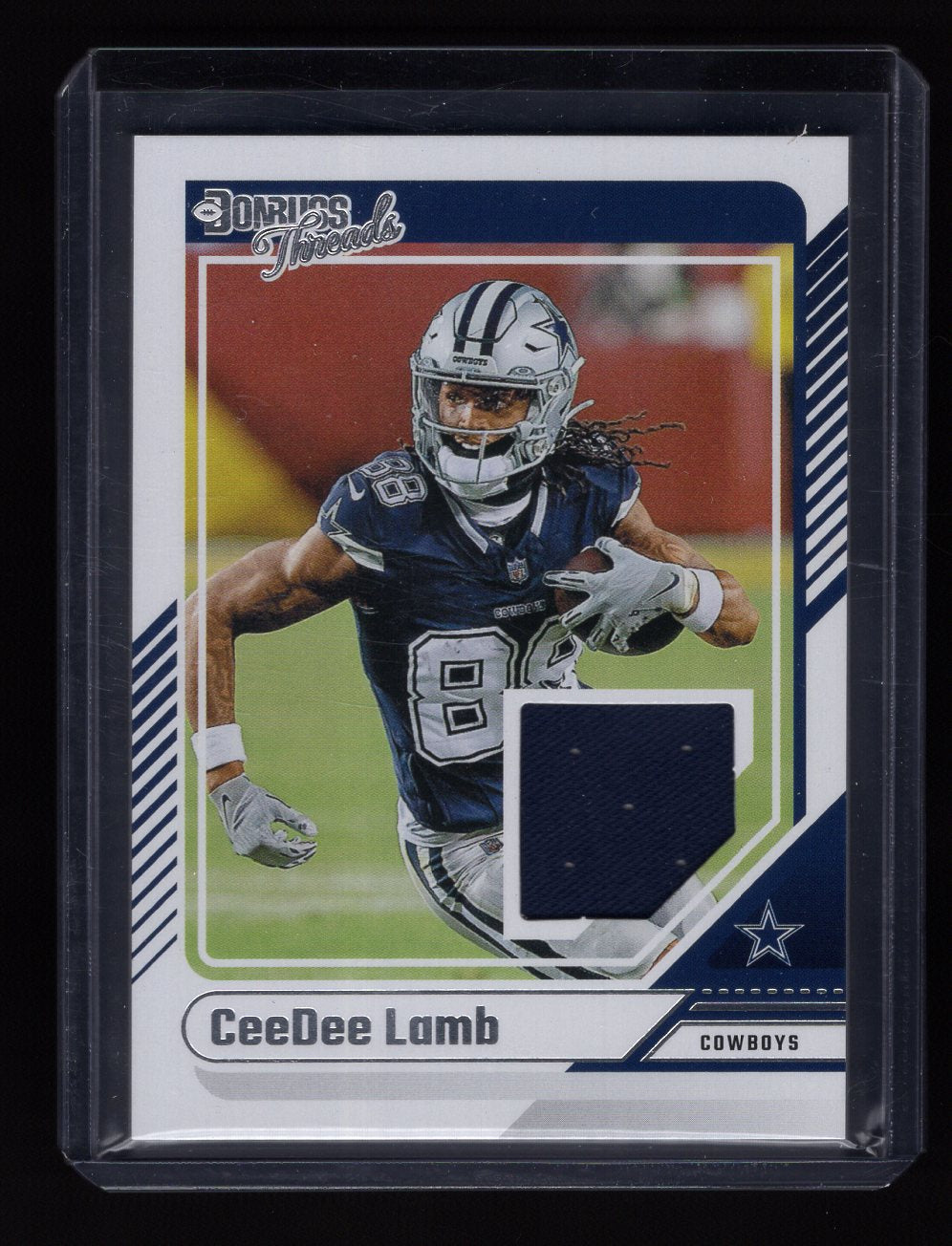 2024 Donruss Threads CeeDee Lamb Jersey Relic Card #DTH-CLA (Dallas Cowboys)