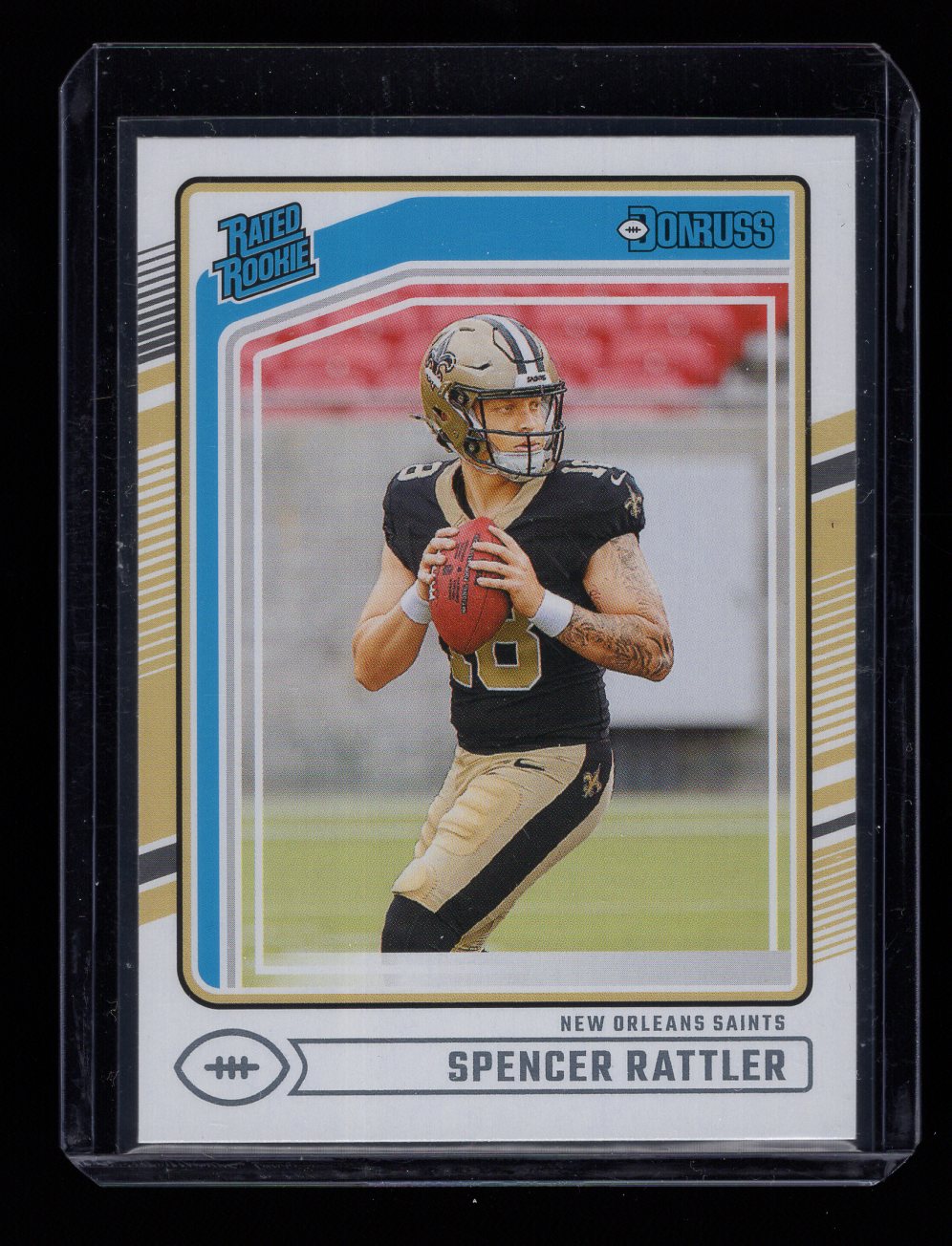 2024 Panini Donruss #359 Spencer Rattler RC Rated Rookie (New Orleans Saints)