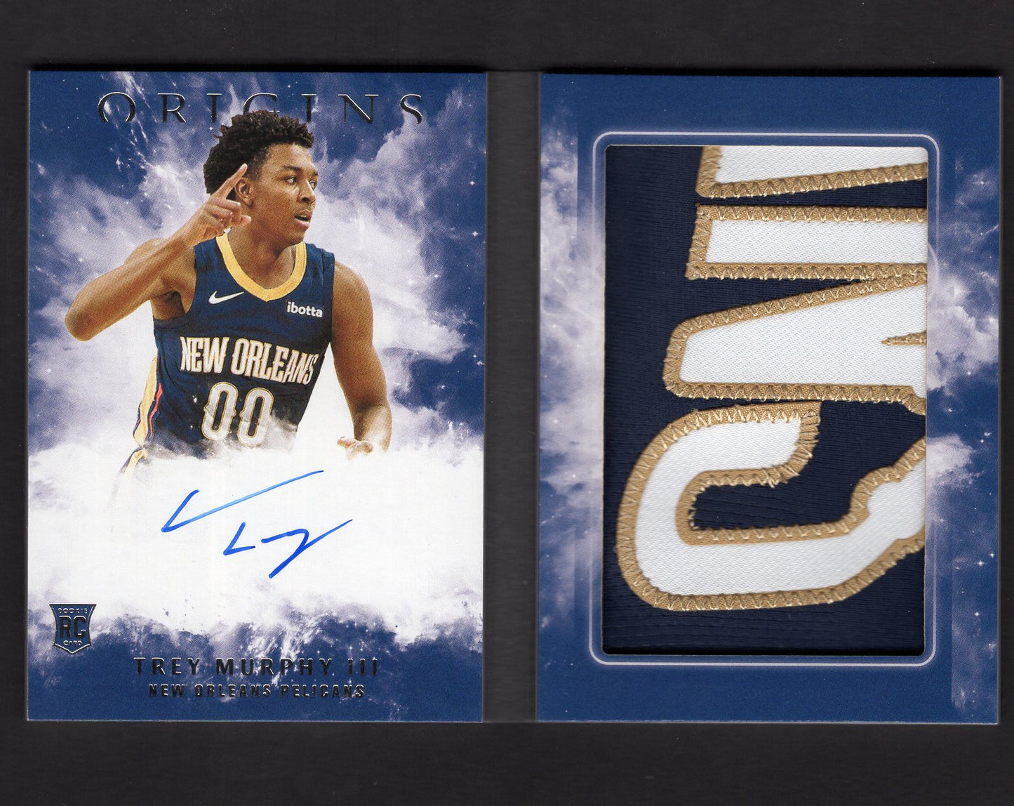 2021-22 Panini Origins Rookie Patch Autograph Booklets Trey Murphy III #'d 9/10