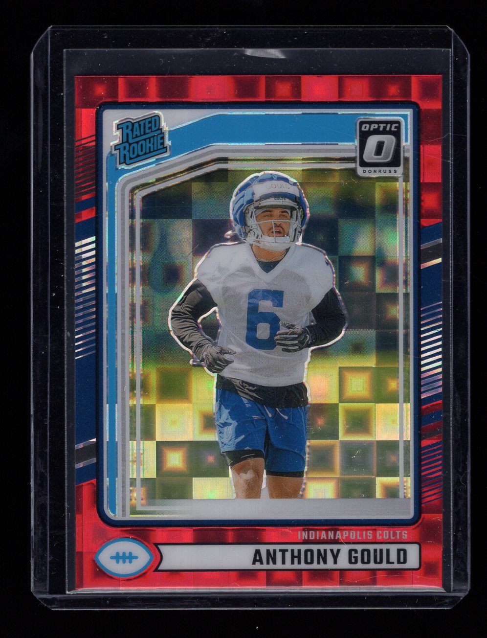 2024 Donruss Optic Rated Rookies Preview Red Pandora #363 Anthony Gould (Indianapolis Colts)