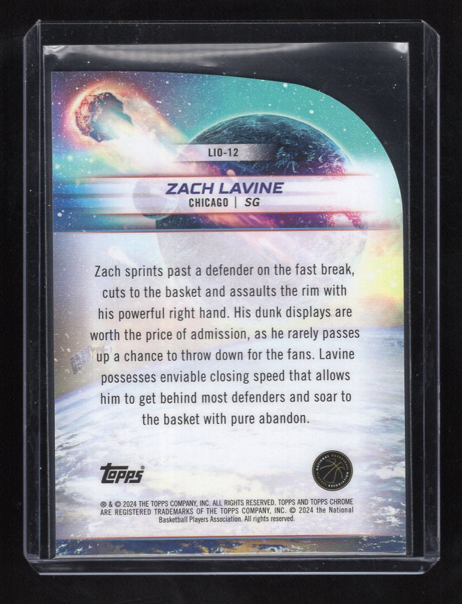 2023-24 Topps Cosmic Chrome Launched Into Orbit #LIO12 Zach Lavine (Chicago Bulls)