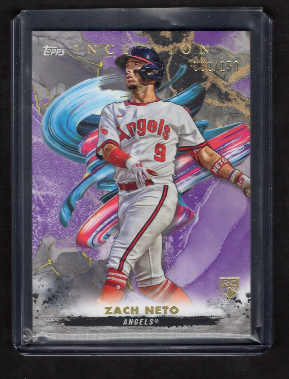 2023 Topps Inception Zach Neto #101 Rookie #'d 082/150 (Angels)