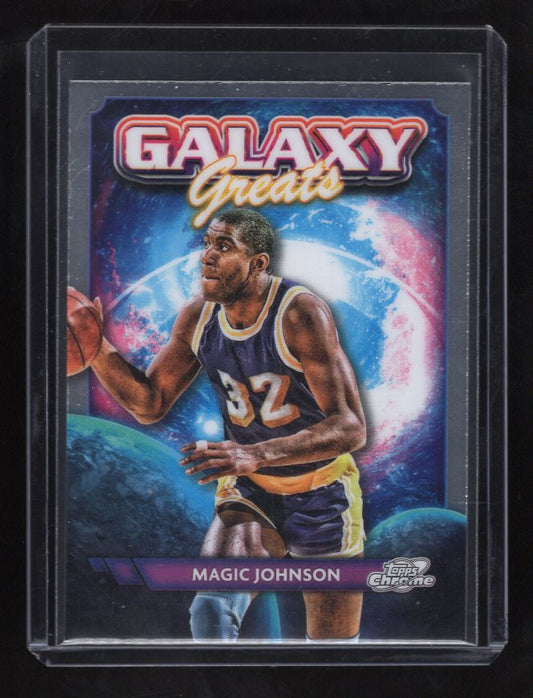 2023-24 Topps Cosmic Chrome Galaxy Greats #GG7 Magic Johnson (Los Angeles Lakers)