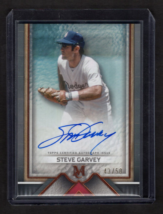 2023 Topps Museum Steve Garvey #AA-SG On Card Auto #'d /50 (Los Angeles Dodgers)