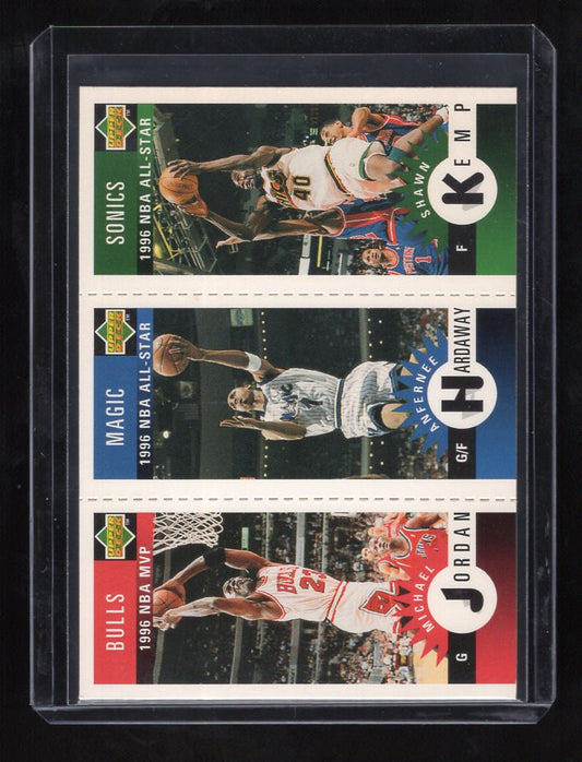 1996-97 UD Collector's Choice Michael Jordan M11 /Kemp M78 /Hardaway M60