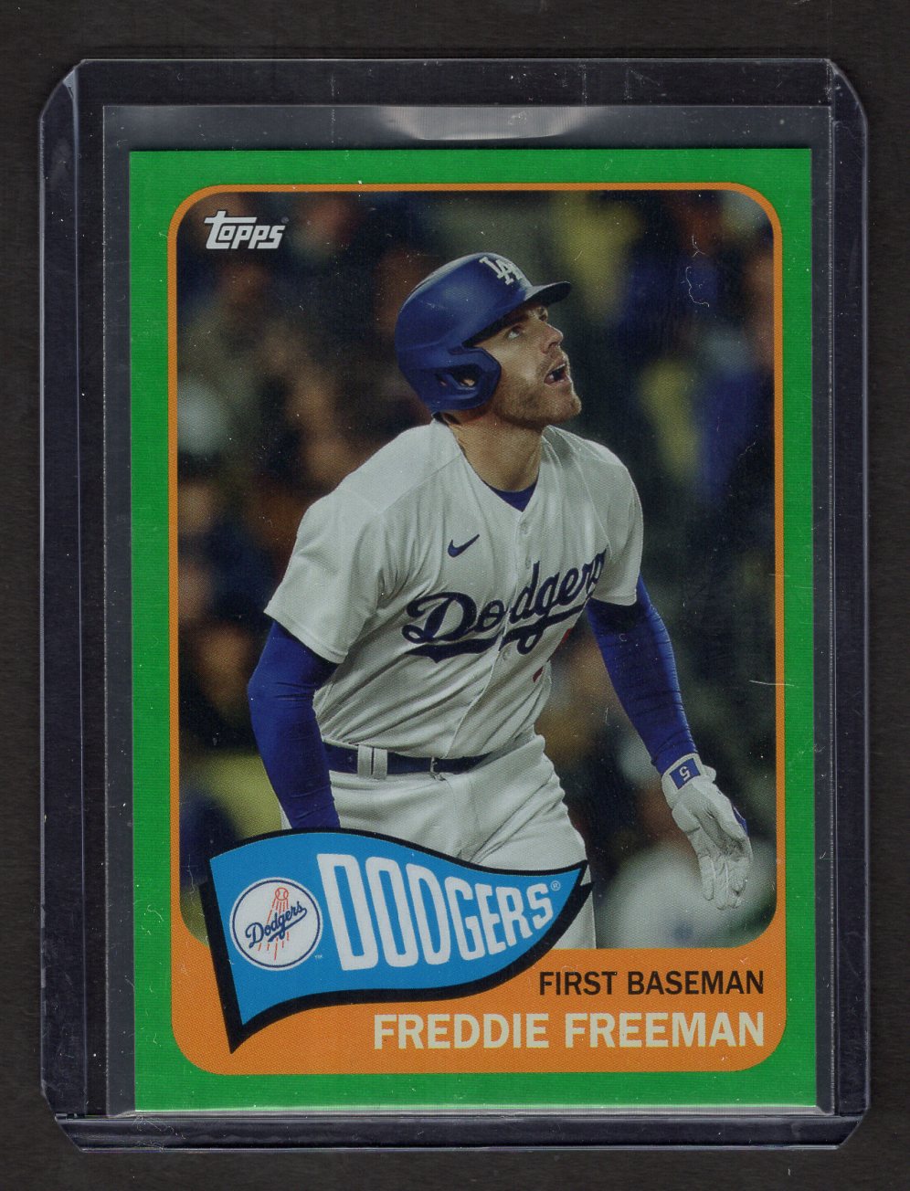 2023 Topps Archives Green Foil #105 Freddie Freeman #'d /99 (Los Angeles Dodgers)