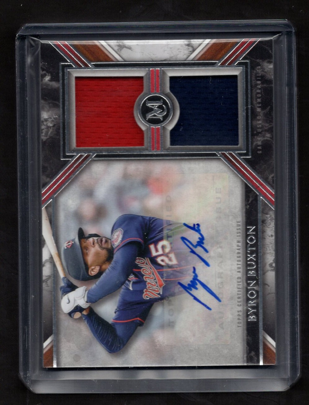 2022 Topps Museum Collection Autograph Dual Relic#'d /299 Byron Buxton (Twins)