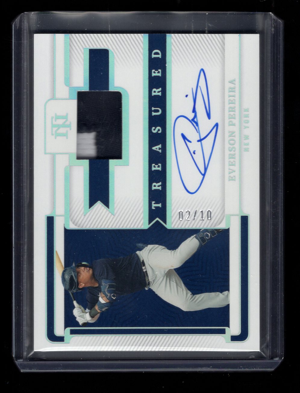 2023 Panini National Treasures TMS-EP Everson Pereira Rookie RC Patch Autograph #'d /10 Yankees