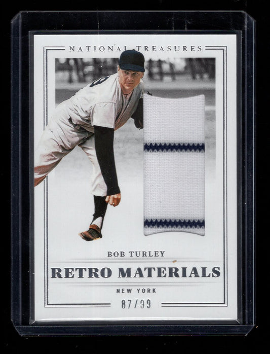 2023 Panini National Treasures #RM-NTBob Turley "Retro Materials Relic" #'d /99 (New York Yankees)