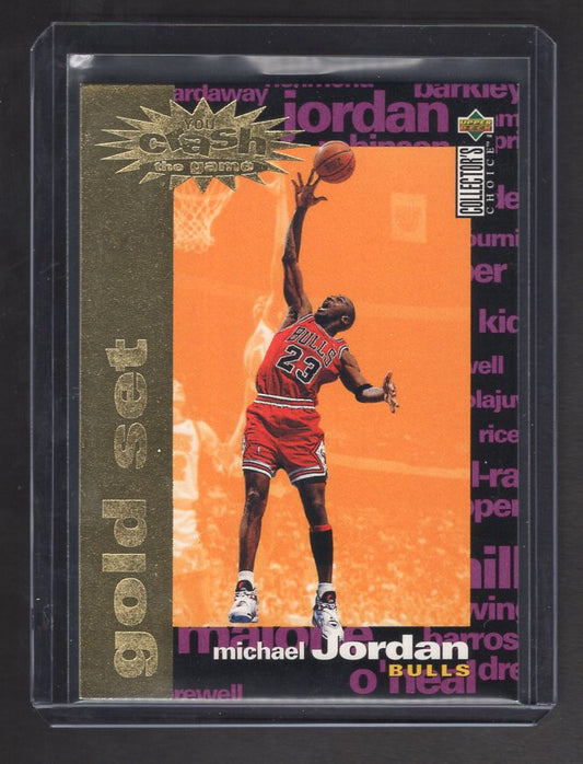 1995-96 Collector's Choice Crash the Game Assists/Rebounds Gold #C1 Michael Jordan (Chicago Bulls)