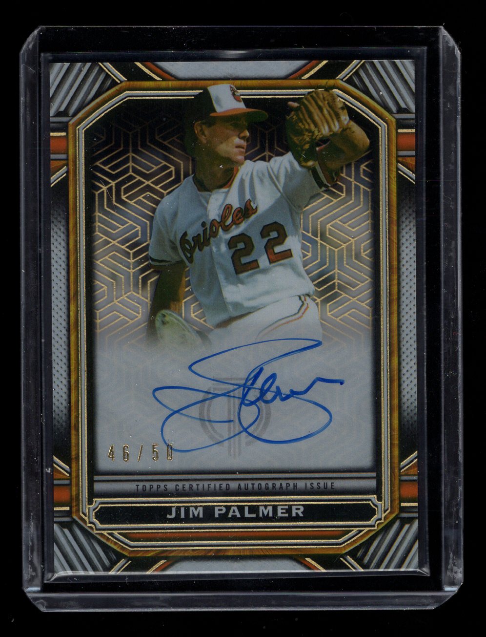 2023 Topps Tribute Jim Palmer Iconic Auto Perspectives On Card #'d /50 SP (Orioles)