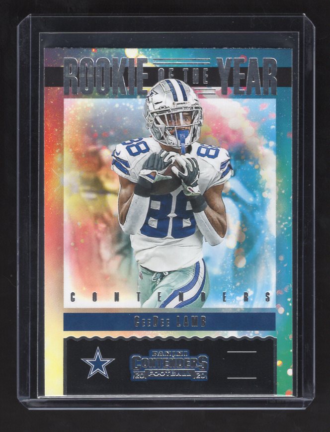 2020 Panini Contenders Rookie of the Year Contenders #17 CeeDee Lamb (Dallas Cowboys)