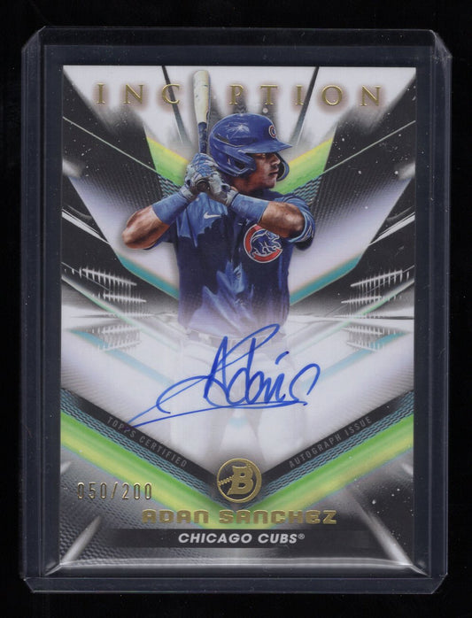 2023 Topps Inception #BPA-AS Adan Sanchez Autograph RC Rookie (Chicago Cubs)