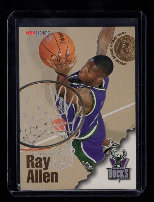 1996-97 Hoops #279 Ray Allen Rookie (Milwaukee Bucks)