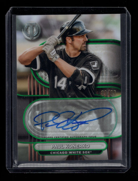 2024 Topps Tribute TA-PK Paul Konerko Green Autograph #'d /99 (Chicago White Sox)