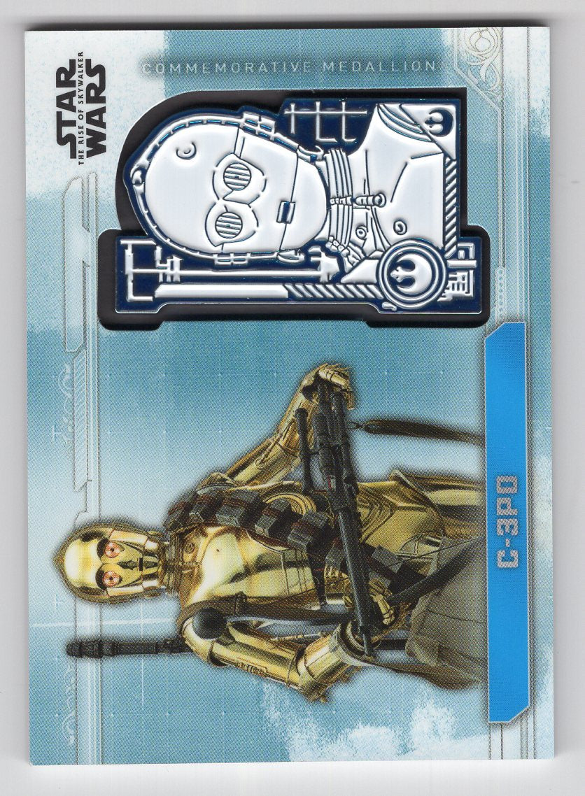 Copy of 2019 Topps Star Wars The Rise of Skywalker Series One Commemorative Medallions #MC-C3 C-3PO