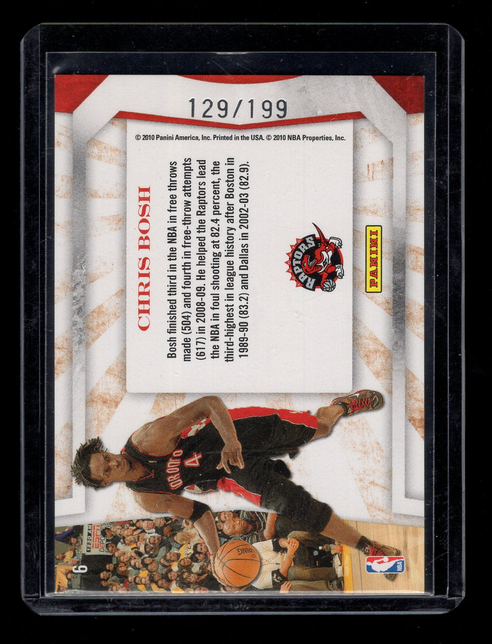 2009-10 Studio Essence Proofs #6 Chris Bosh #'d /199 (Toronto Raptors)