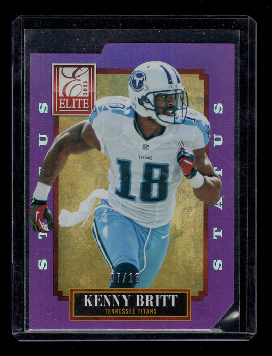 2013 Elite Status #96 Kenny Britt #'d /18 (Tennessee Titans)