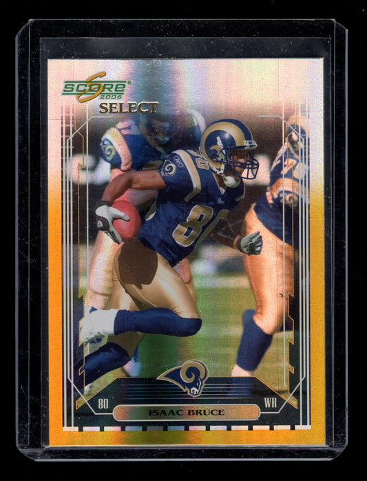 2006 Select Gold #252 Isaac Bruce #'d /50 (St. Louis Rams)