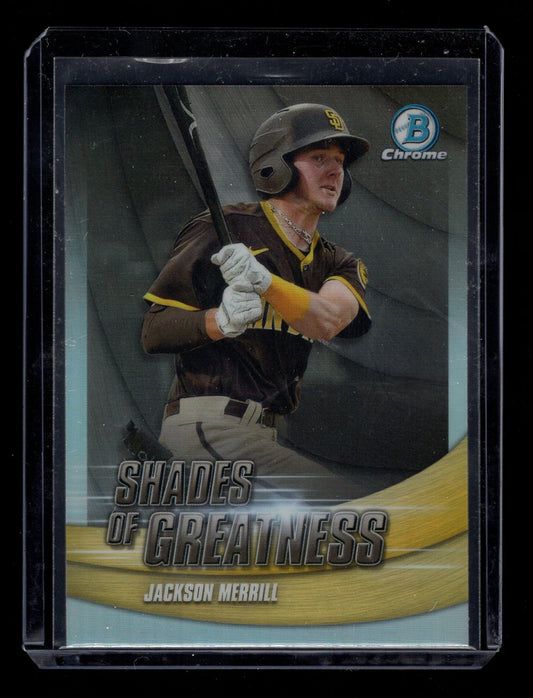 2022 Bowman Chrome Shades of Greatness #SG14 Jackson Merrill (San Diego Padres)