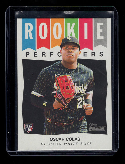 2023 Topps Heritage Rookie Performers #RP12 Oscar Colas (Chicago White Sox)