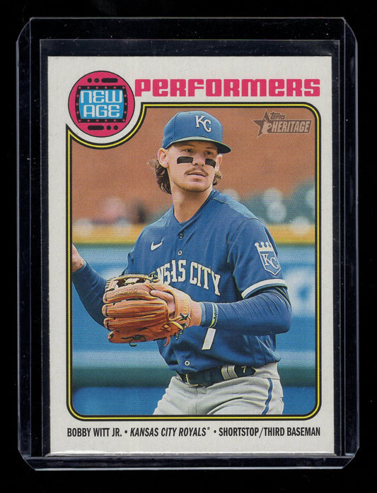 2023 Topps Heritage New Age Performers #NA16 Bobby Witt Jr. (Kansas City Royals)