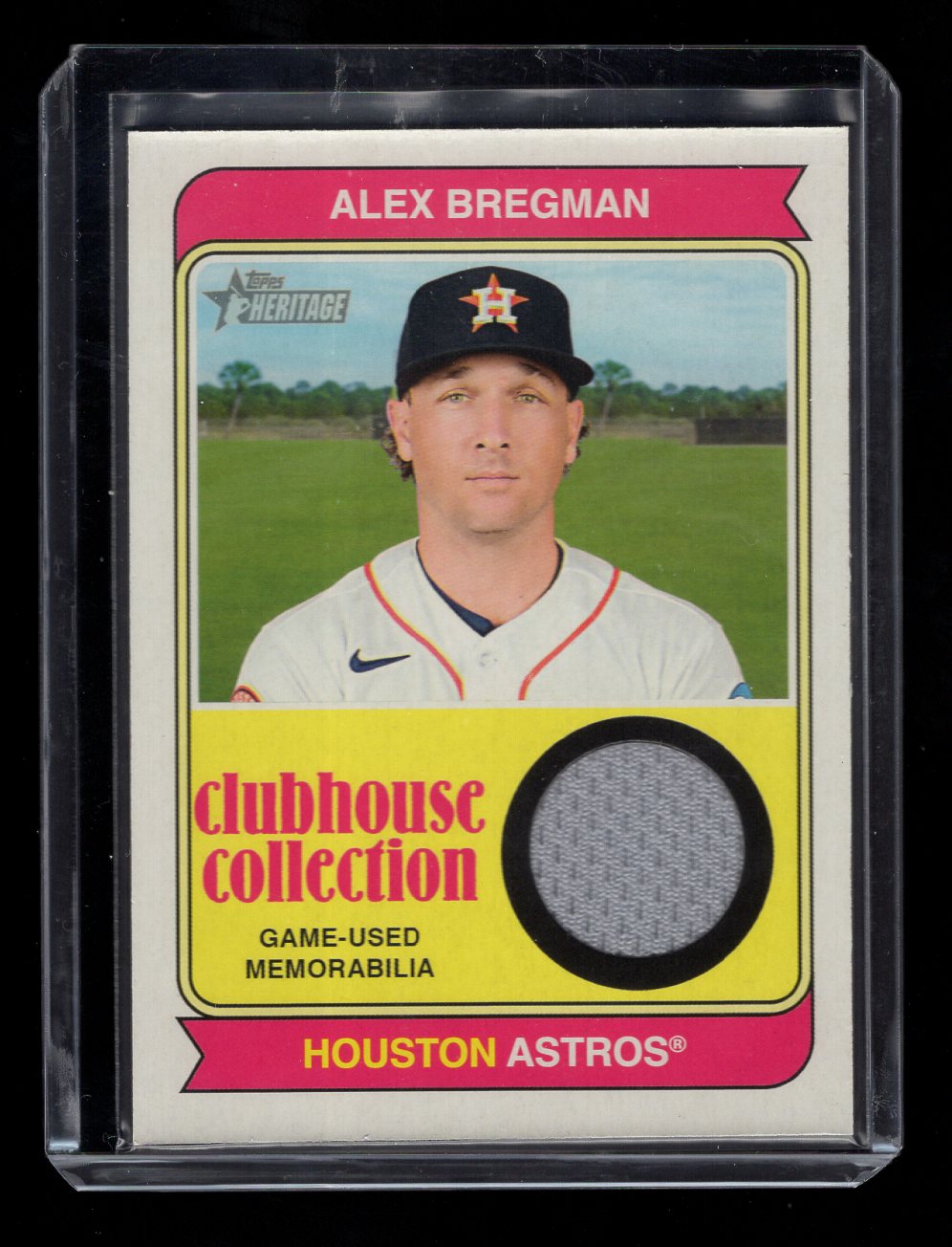 2017 Topps Heritage Clubhouse Collection Relics #CCRABR Alex Bregman (Houston Astros)