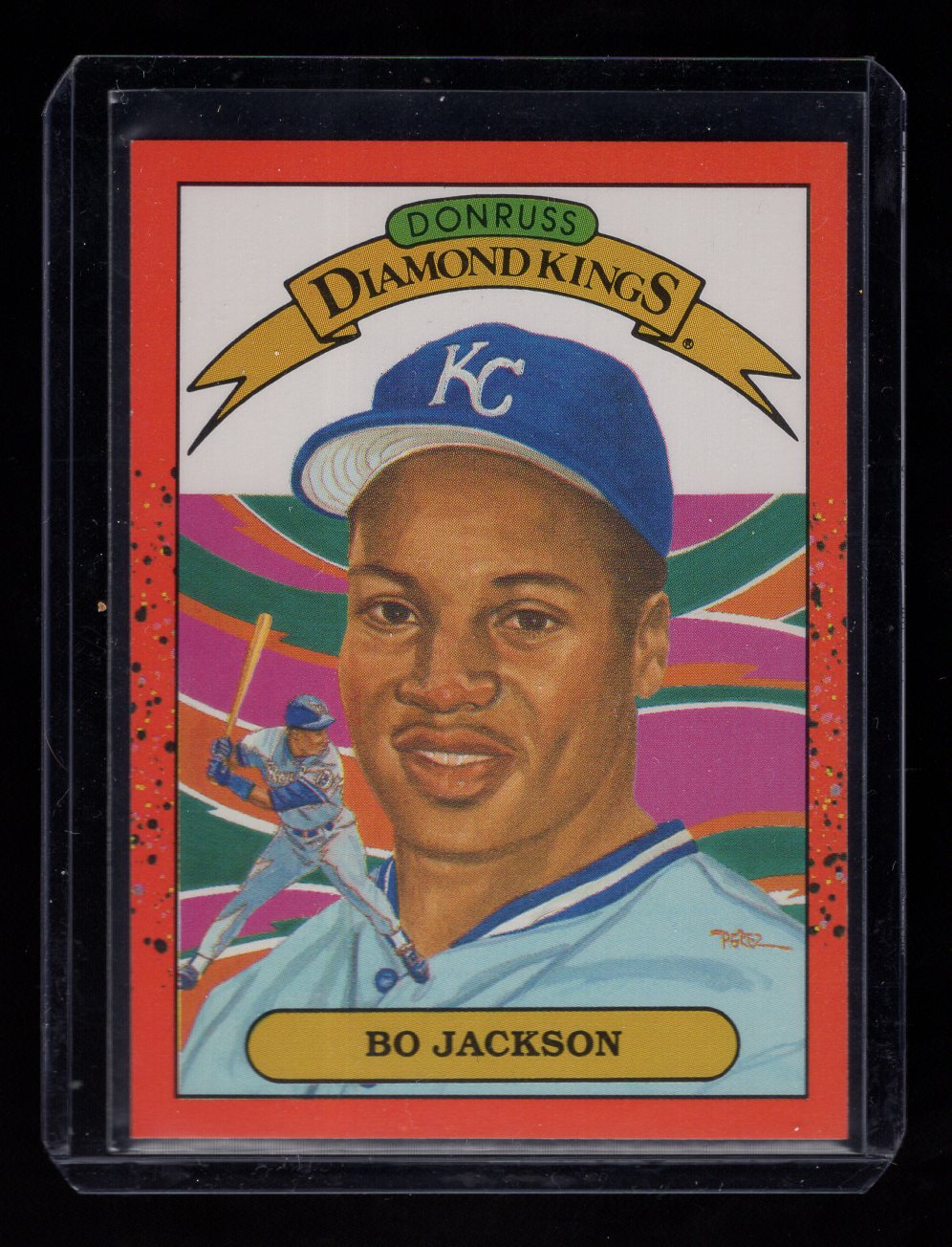 1990 Donruss #1 Bo Jackson Diamond Kings (Kansas City Royals)