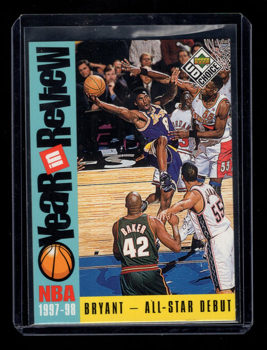 1997-98 Upper Deck Choice #186 Kobe Bryant Year In Review All Star Debut (Lakers)