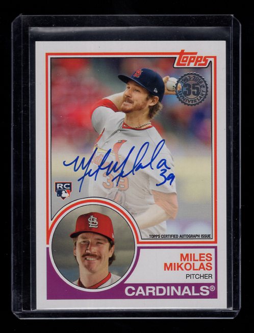 2018 Topps '83 Topps Autographs #83AMM Miles Mikolas (St. Louis Cardinals)