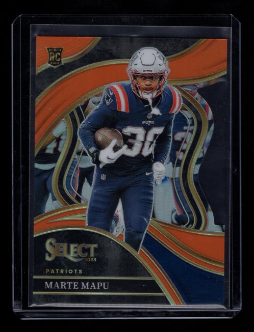 2023 Select Prizm Orange Die Cut #236 Marte Mapu #'d /399 (New England Patriots)