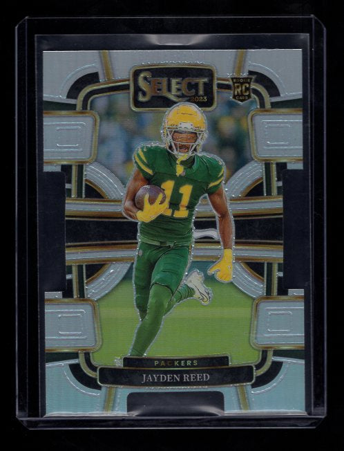 2023 Select Prizm Black and Green Die Cut #38 Jayden Reed (Green Bay Packers)