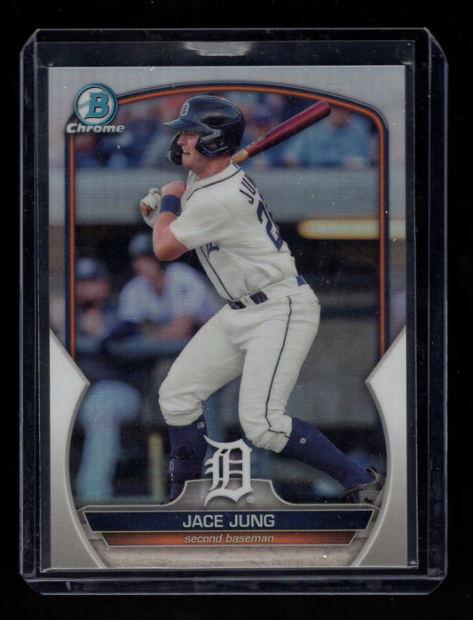 2023 Bowman Chrome Draft Refractors #BCP-215 Jace Jung Rookie #'d /499 (Detroit Tigers)