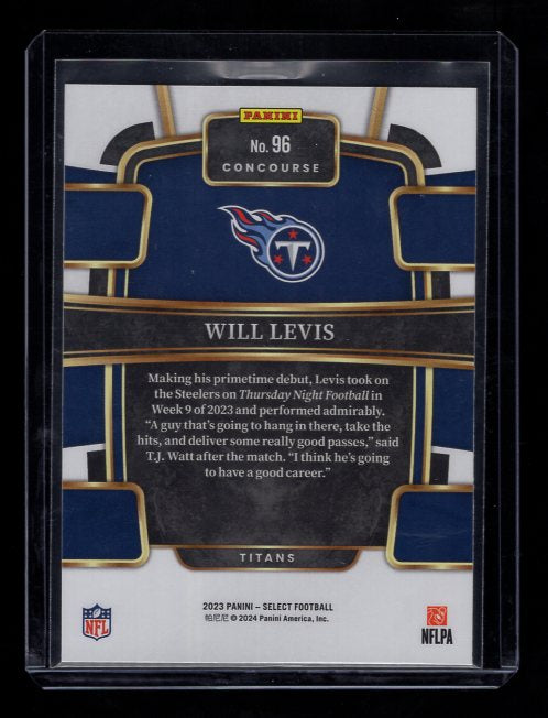 2023 Select #96 Will Levis Rookie (Tennessee Titans)