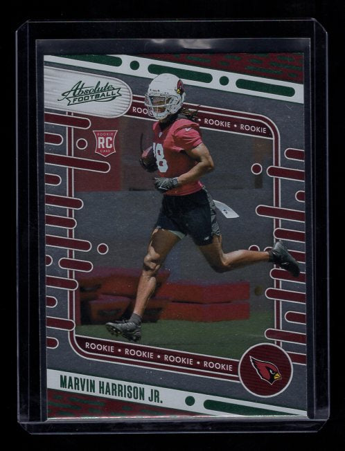 2024 Panini Absolute #104 Marvin Harrison Rookie (Arizona Cardinals)