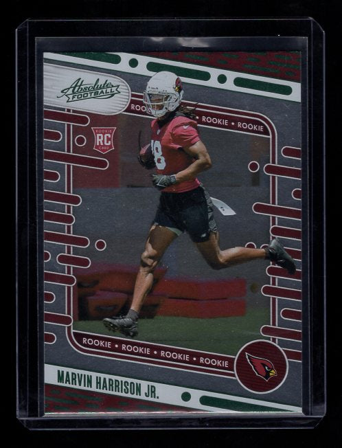 2024 Panini Absolute #104 Marvin Harrison Rookie (Arizona Cardinals)