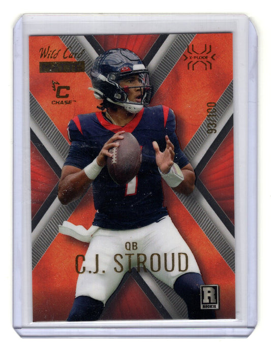 2023 Wild Card Matte CJ Stroud "X-Plode" Rookie RC #'d /100 (Houston Texans)