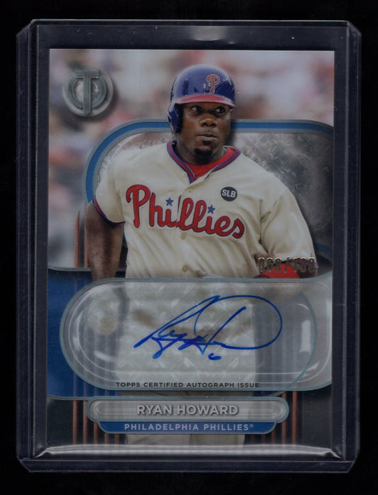 2024 Topps Tribute #TARH Ryan Howard Autographs #'d /199 (Philadelphia Phillies)