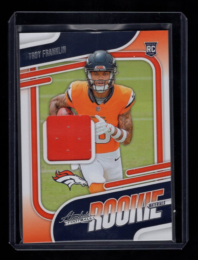 2024 Panini Absolute #ARM-TFN Troy Franklin Rookie Jersey Patch (Denver Broncos)