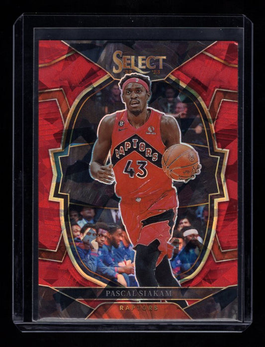 2022-23 Select Prizms "Red Cracked Ice" #48 Pascal Siakam (Toronto Raptors)