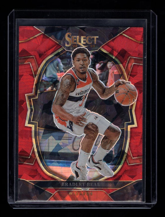 2022-23 Select Prizms "Red Cracked Ice" #62 Bradley Beal (Washington Wizards)