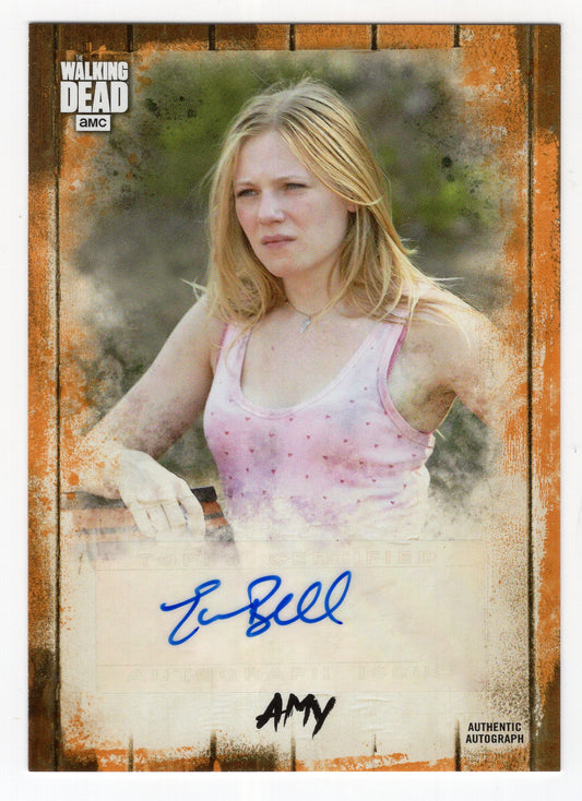 2018 Topps The Walking Dead Collection Rust #'d /50 Emma Bell as Amy Autograph