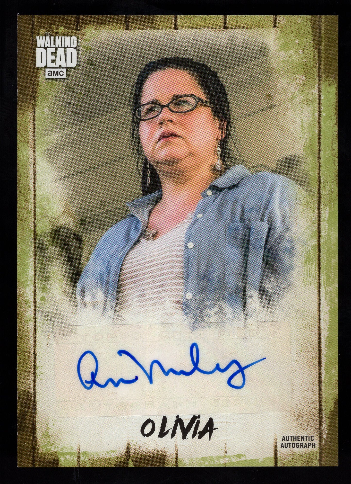 2018 Topps Walking Dead Ann Mahoney as Olivia Autograph Card #'d /10