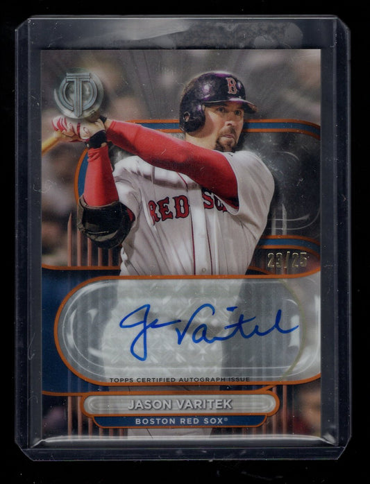 2024 Topps Tribute  #TA-JV Jason Varitek Autograph #'d /25 (Boston Red Sox)