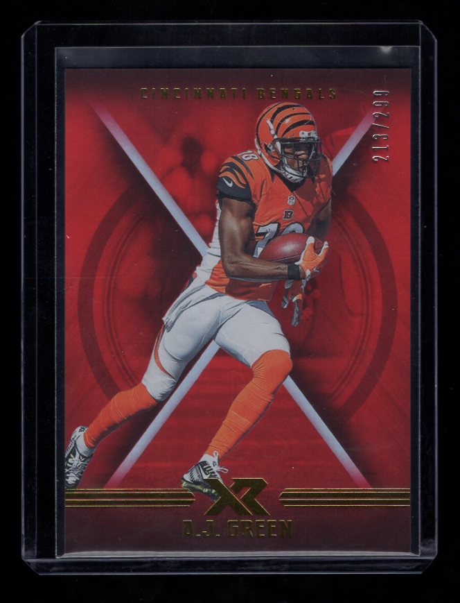 2017 Panini XR Red #24 A.J. Green #'d 213/299 (Cincinnati Bengals)