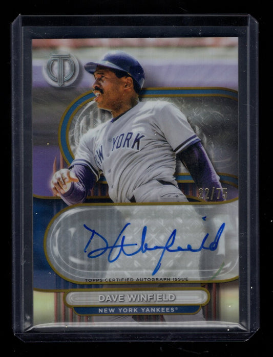 2024 Topps Tribute #TA-DWIN Dave Winfield Autograph #'d /75 (New York Yankees)