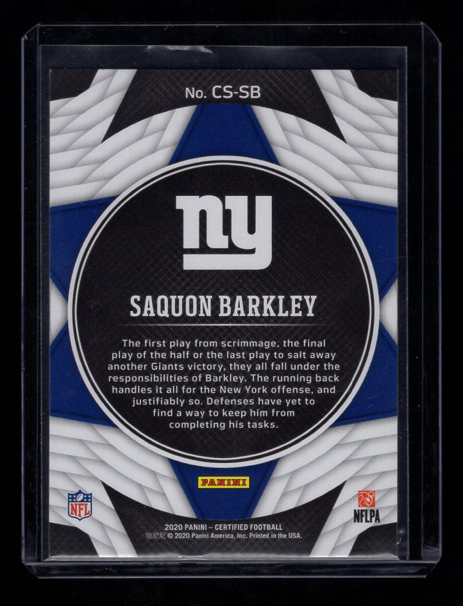 2020 Certified Certified Stars #16 Saquon Barkley (New York Giants)